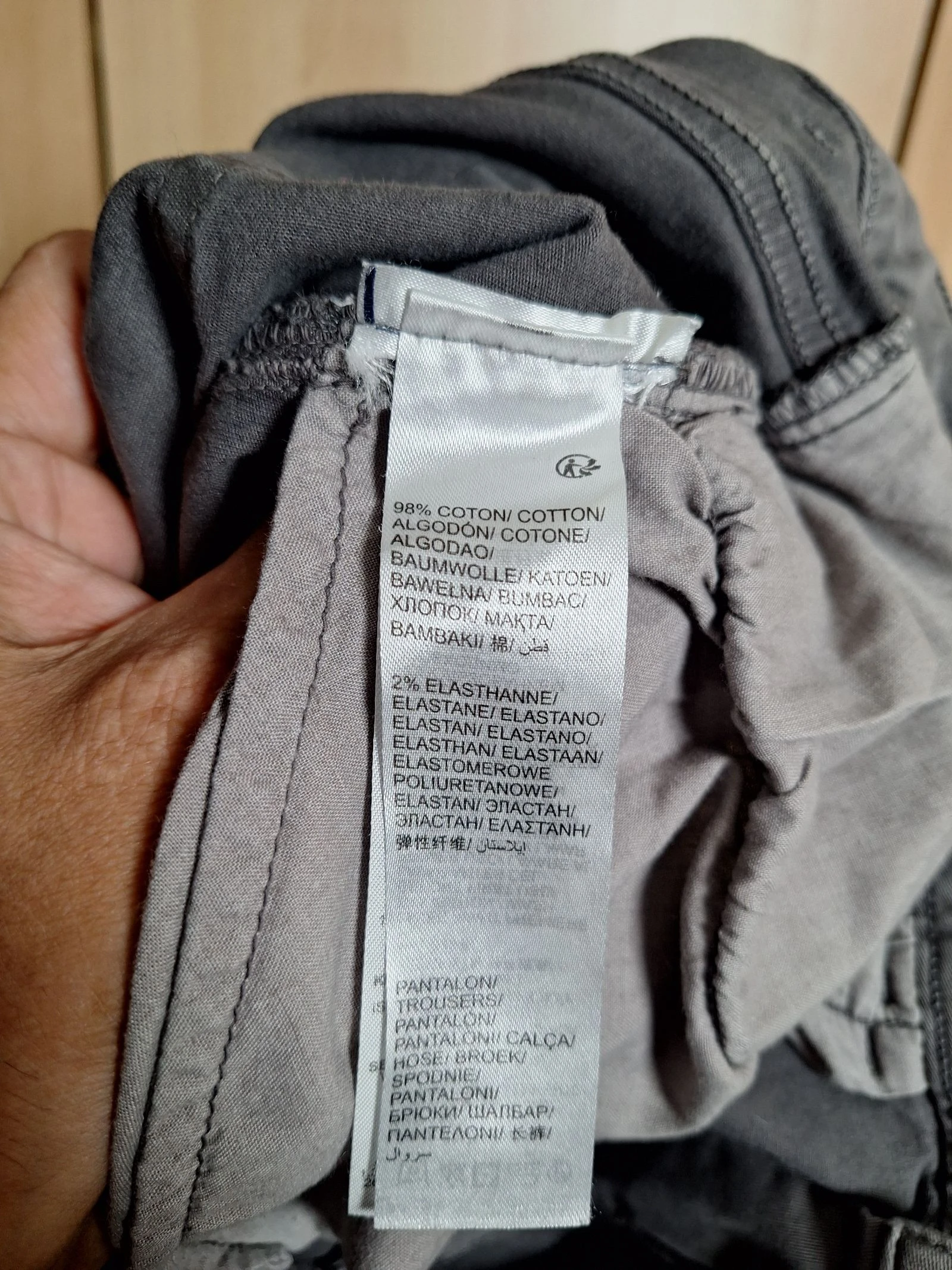 Calça slim masculina Kiabi cinza tamanho 46 – photo 5